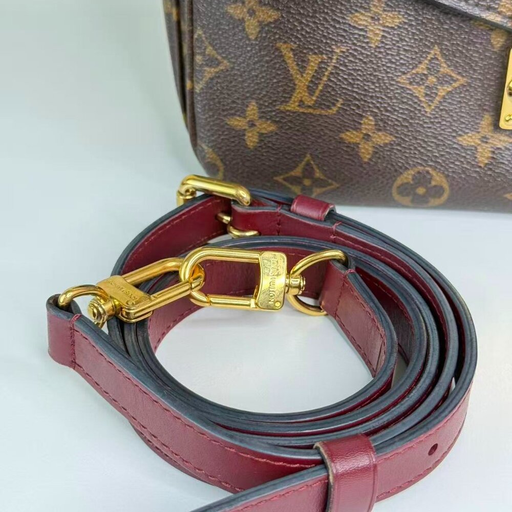 Louis Vuitton Monogram Canvas Metis Shoulder Bag Crossbody with Purple Strap - Picture 11 of 11